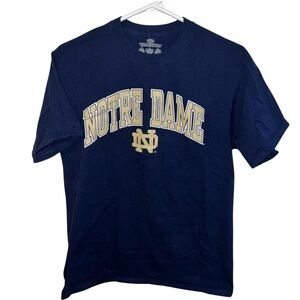 Notre Dame Fighting Irish Navy Graphic Tee Size M - Classic Team Spirit
